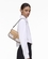 Bolso Colorblock large clover camel blanco